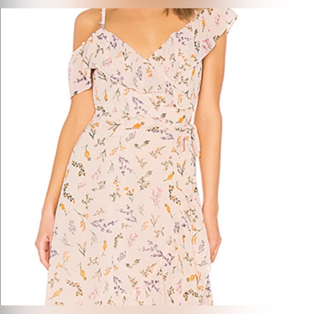 Rebecca Minkoff Jessica Ruffled Floral-Print Midi Wrap Dress - Picture 8 of 12